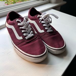 Vans Maroon Ward Lo Women’s Size 8.5